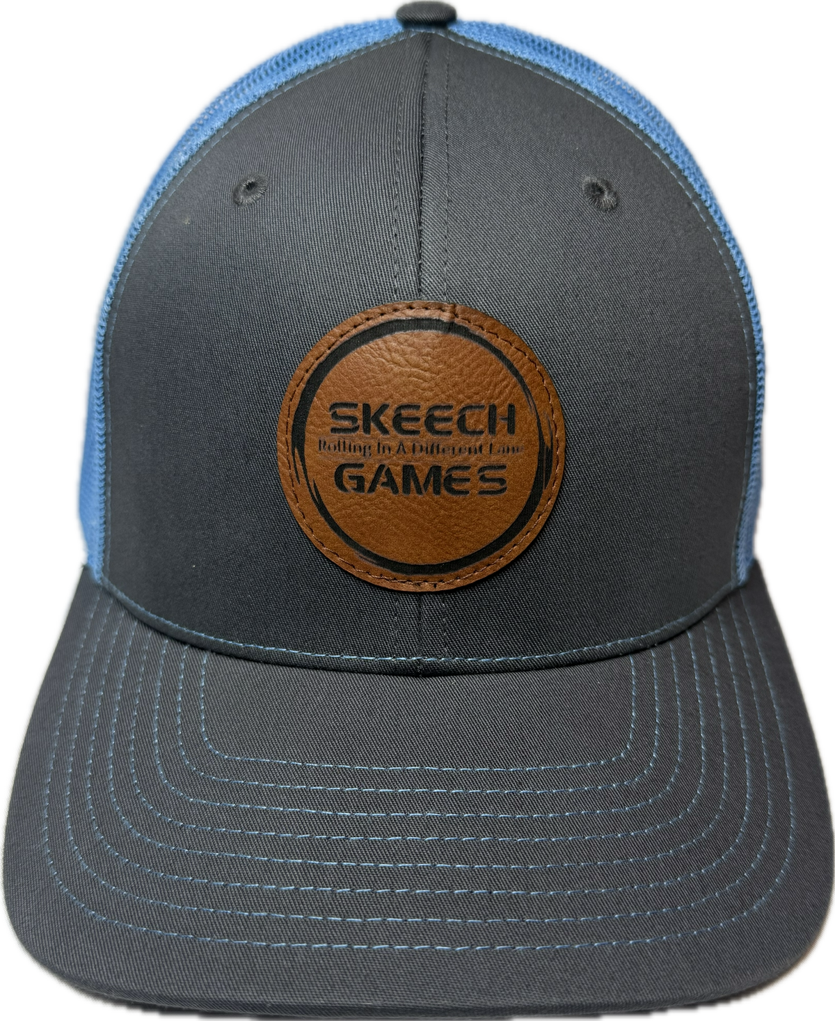 Skeech Leather Patch Trucker Hat